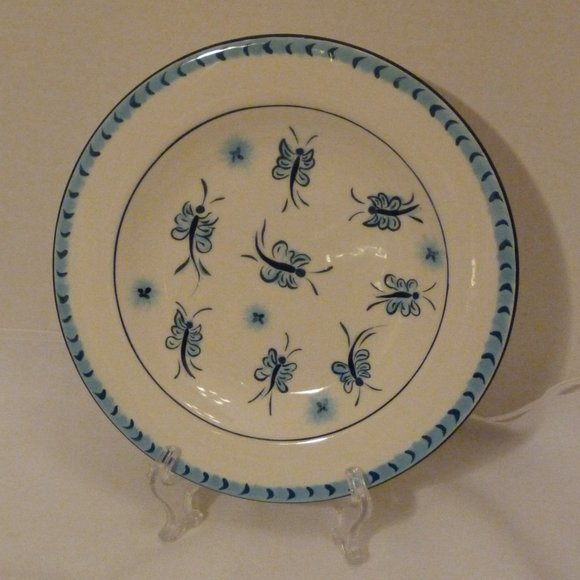 Paula Deen At Home Simply Savannah 2 Pcs Handpainted Dinner Plate & Salad Plate - Picture 7 of 14